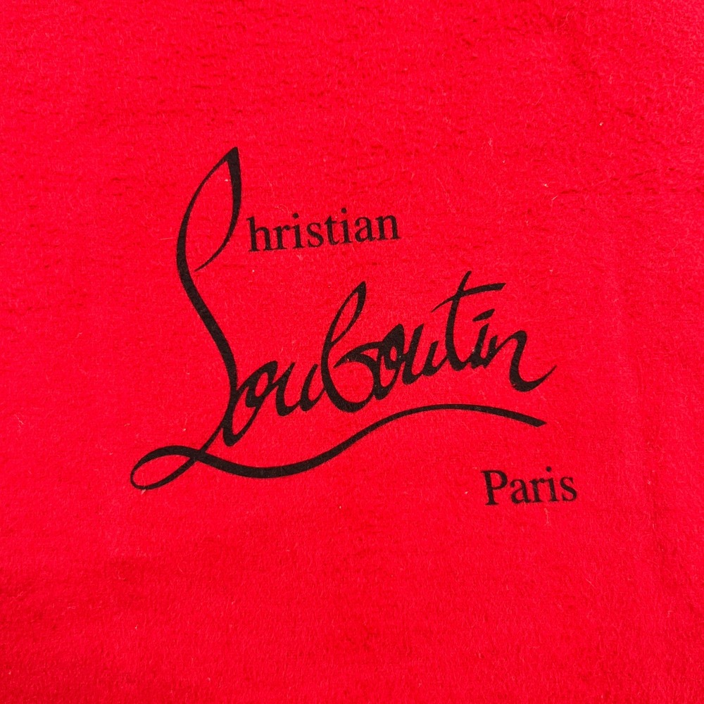 Christian Louboutin Dust Bag Red Flannel Purse Handbag Storage Sleeper 11x15in - Picture 4 of 9